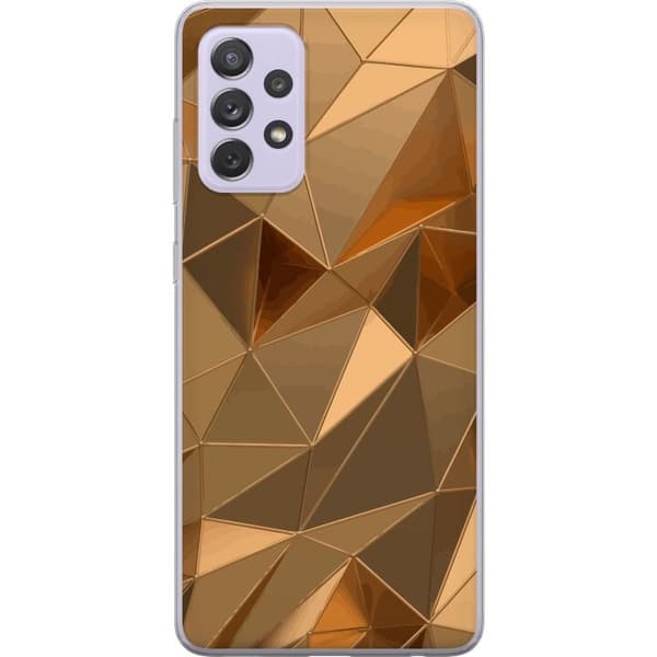 Mobilcover til Samsung Galaxy A52s 5G med 3D Guld motiv