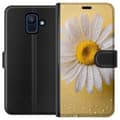 Pikkukuva 1 / 4: Lompakkokotelo Samsung Galaxy A6 (2018)-laitteelle, jossa on Posliinikukka kuvio