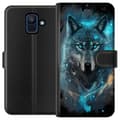 Pikkukuva 1 / 4: Lompakkokotelo Samsung Galaxy A6 (2018)-laitteelle, jossa on Susi kuvio