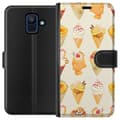 Pikkukuva 1 / 4: Lompakkokotelo Samsung Galaxy A6 (2018)-laitteelle, jossa on Lasinen kuvio