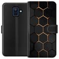 Miniatyrbillede 1 af 4: Tegnebogsetui til Samsung Galaxy A6 (2018) med Luksuriøst Mønster motiv