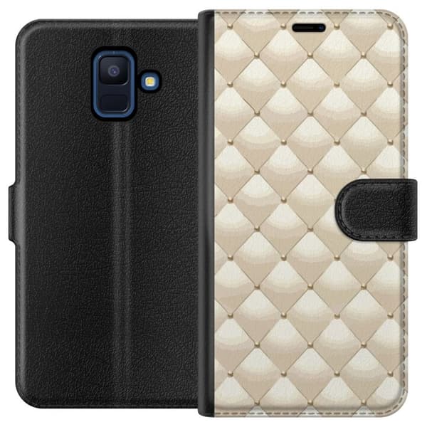 Lommeboketui til Samsung Galaxy A6 (2018) med Gullglans motiv