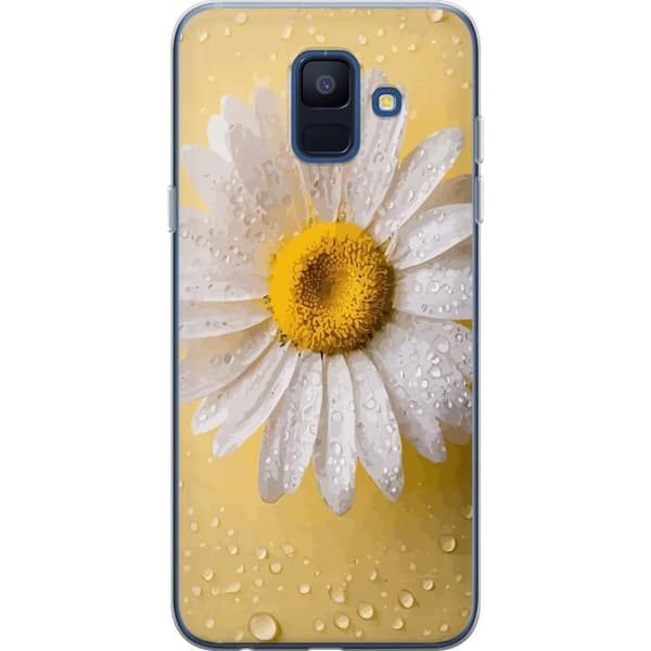 Mobildeksel til Samsung Galaxy A6 (2018) med Porselensblomst motiv