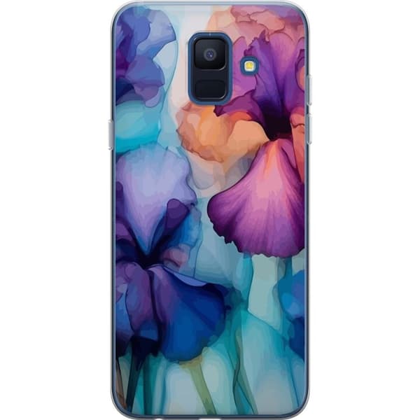 Kännykkäkuori Samsung Galaxy A6 (2018)-laitteelle, jossa on Maagiset kukat kuvio