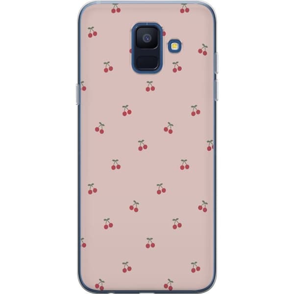 Mobildeksel til Samsung Galaxy A6 (2018) med Kirsebær motiv