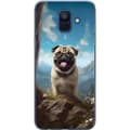 Pikkukuva 1 / 4: Kännykkäkuori Samsung Galaxy A6 (2018)-laitteelle, jossa on Iloinen Koira kuvio