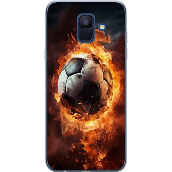 Mobilcover til Samsung Galaxy A6 (2018) med Fodbold motiv
