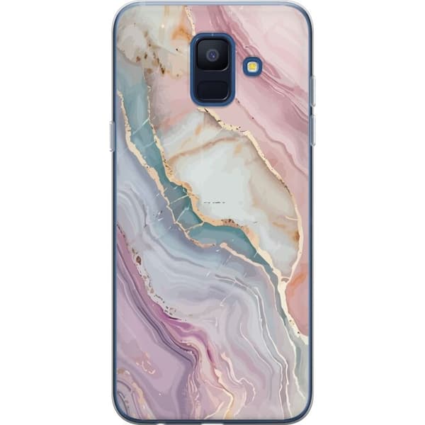 Kännykkäkuori Samsung Galaxy A6 (2018)-laitteelle, jossa on Marmori kuvio