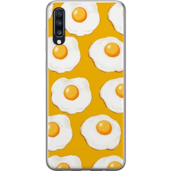 Mobilskal till Samsung Galaxy A70 med Stekt ägg motiv