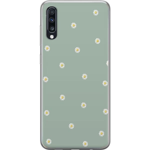 Mobilskal till Samsung Galaxy A70 med Prästkragar motiv
