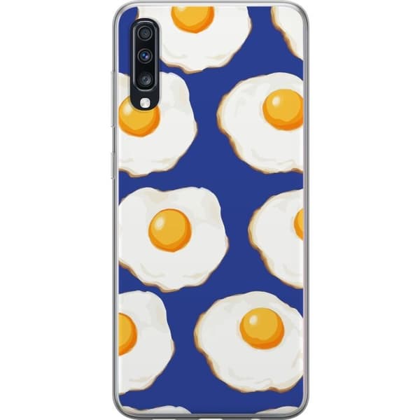 Mobilcover til Samsung Galaxy A70 med Stegte æg motiv