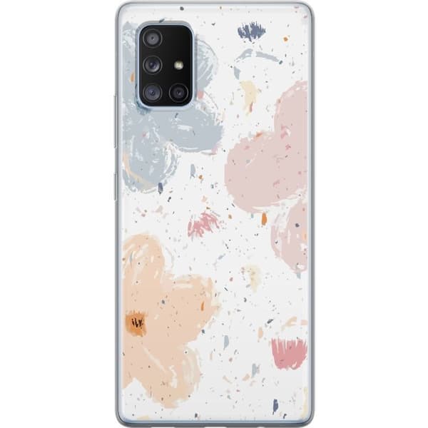 Kännykkäkuori Samsung Galaxy A71 5G-laitteelle, jossa on Kukat kuvio