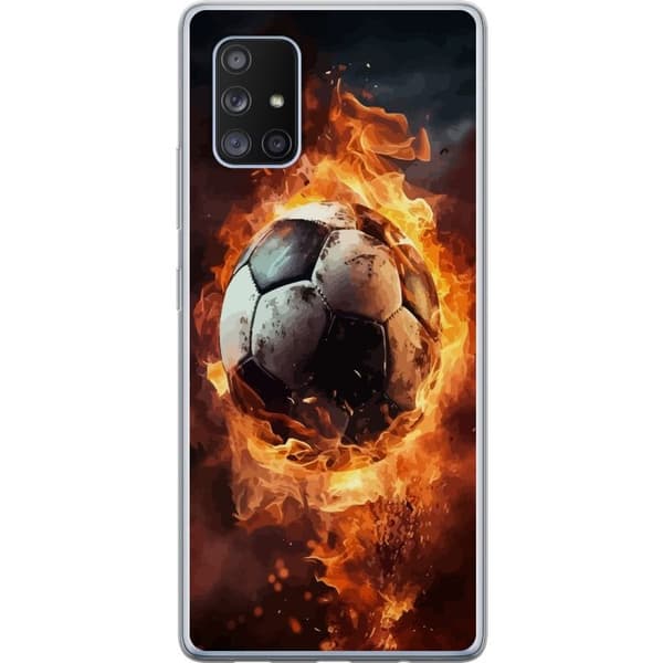 Kännykkäkuori Samsung Galaxy A71 5G-laitteelle, jossa on Jalkapallo kuvio