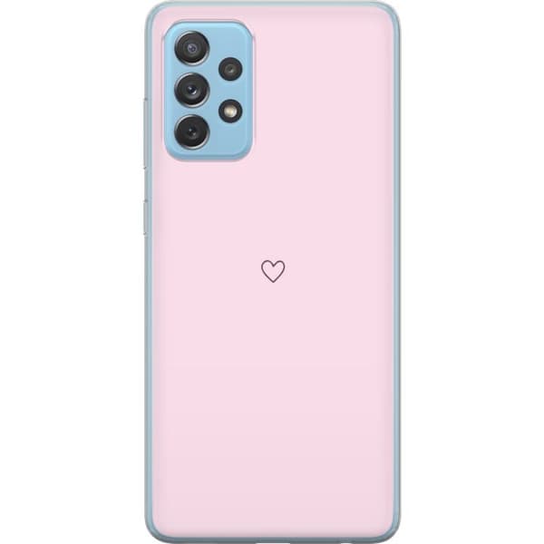 Kännykkäkuori Samsung Galaxy A72 5G-laitteelle, jossa on Sydän kuvio