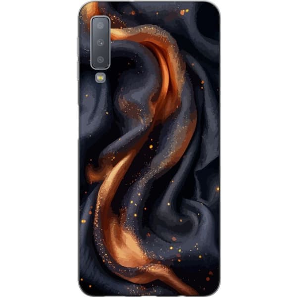 Kännykkäkuori Samsung Galaxy A7 (2018)-laitteelle, jossa on Tulinen silkki kuvio