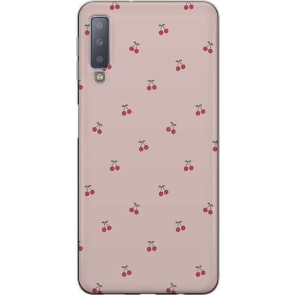 Mobildeksel til Samsung Galaxy A7 (2018) med Kirsebær motiv