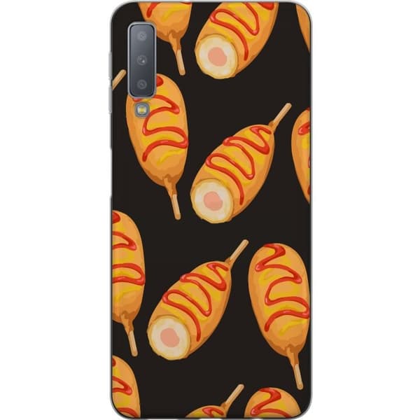 Mobilcover til Samsung Galaxy A7 (2018) med Kyllingedrumstick motiv