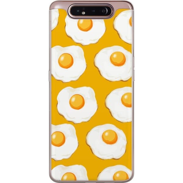 Mobilcover til Samsung Galaxy A80 med Stegt æg motiv