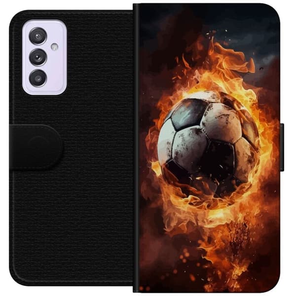Tegnebogsetui til Samsung Galaxy A82 5G med Fodbold motiv