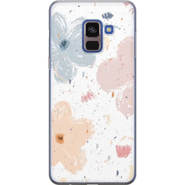 Kännykkäkuori Samsung Galaxy A8 (2018)-laitteelle, jossa on Kukat kuvio