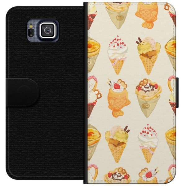 Plånboksfodral till Samsung Galaxy Alpha med Glassigt motiv