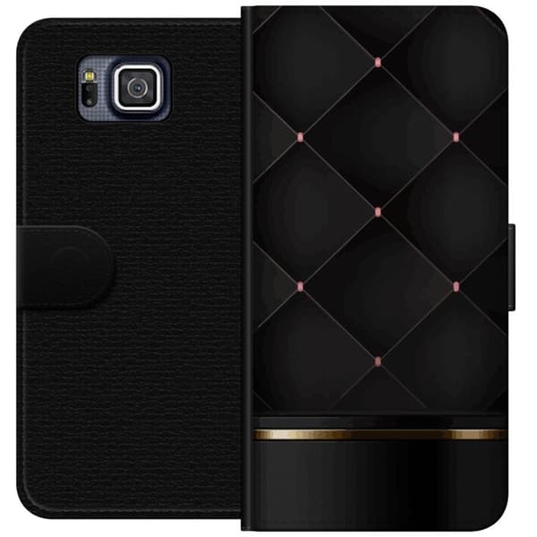 Plånboksfodral till Samsung Galaxy Alpha med Lyxig linje motiv