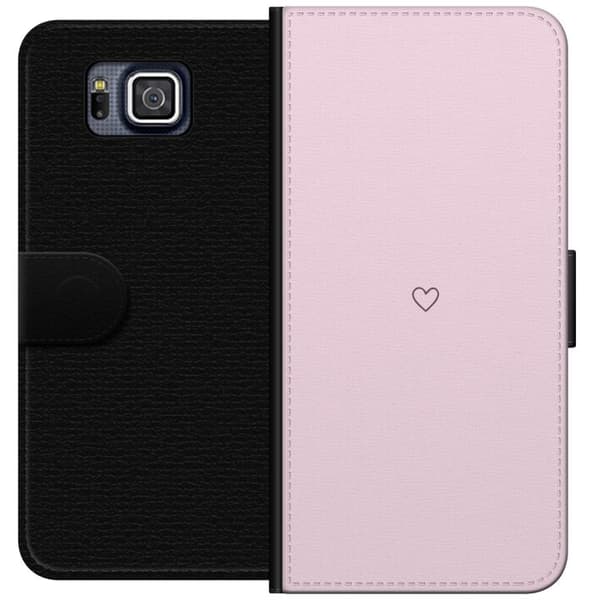 Plånboksfodral till Samsung Galaxy Alpha med Hjärta motiv