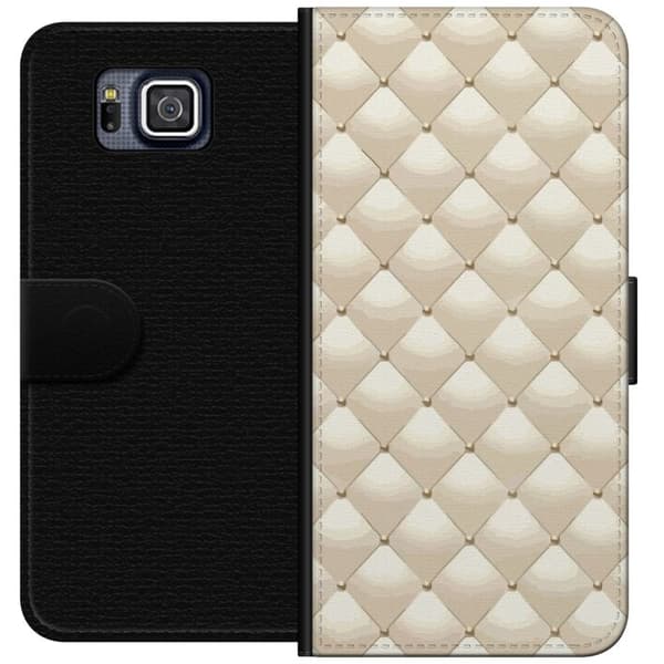 Plånboksfodral till Samsung Galaxy Alpha med Guldglans motiv