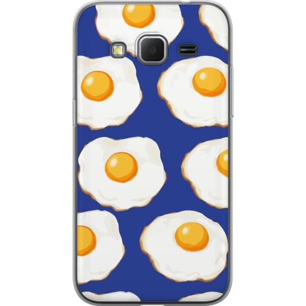 Mobildeksel til Samsung Galaxy Core Prime med Stekte egg motiv