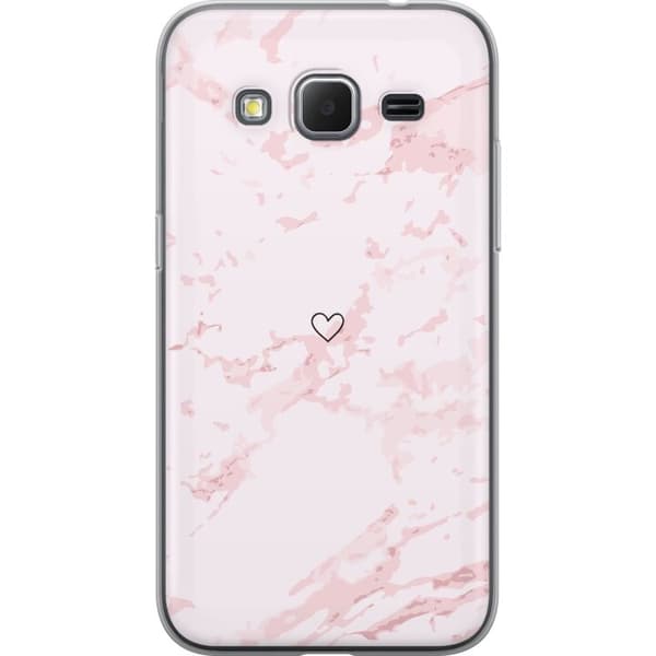 Mobildeksel til Samsung Galaxy Core Prime med Rosa Hjerte motiv