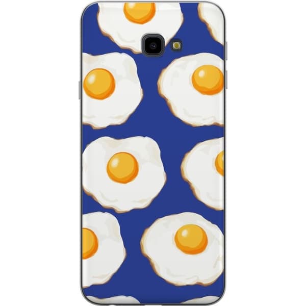 Mobilskal till Samsung Galaxy J4+ med Stekta ägg motiv