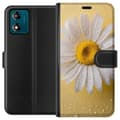 Miniatyrbillede 1 af 4: Tegnebogsetui til Motorola Moto E13 med Porcelænsblomst motiv