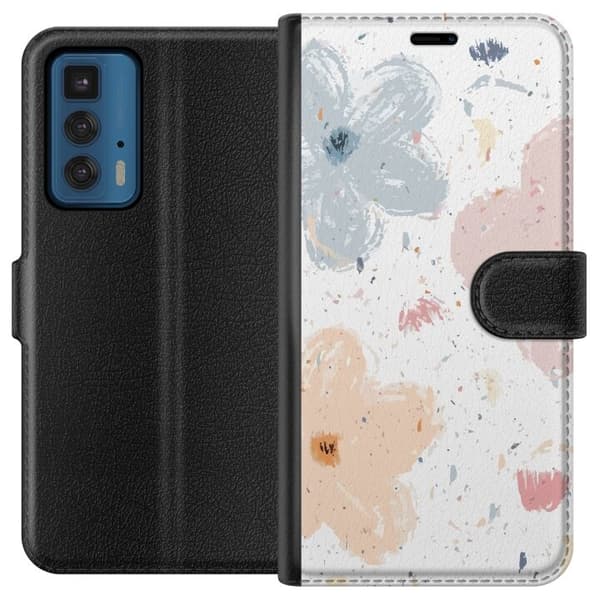 Tegnebogsetui til Motorola Edge 20 Pro med Blomster motiv