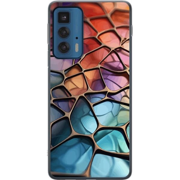 Mobildeksel til Motorola Edge 20 Pro med Metalliskt mønster motiv