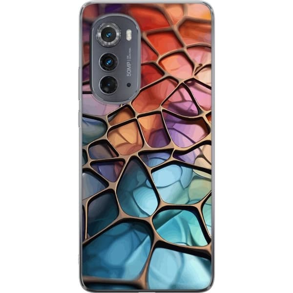 Mobildeksel til Motorola Edge (2022) med Metalliskt mønster motiv