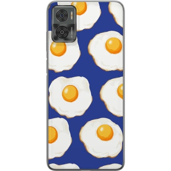 Mobilskal till Motorola Moto E22i med Stekta ägg motiv
