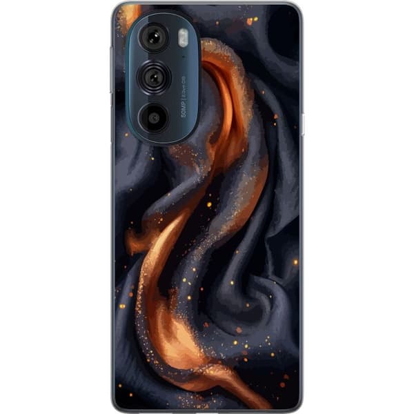 Kännykkäkuori Motorola Edge 30 Pro-laitteelle, jossa on Tulinen silkki kuvio