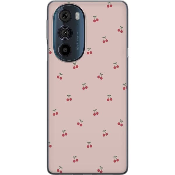 Mobilcover til Motorola Edge 30 Pro med Kirsebær motiv