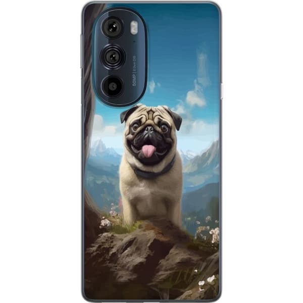 Mobilcover til Motorola Edge 30 Pro med Glad Hund motiv