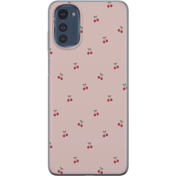 Kännykkäkuori Motorola Moto E32s-laitteelle, jossa on Kirsikka kuvio