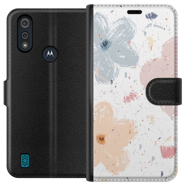 Tegnebogsetui til Motorola Moto E6i med Blomster motiv