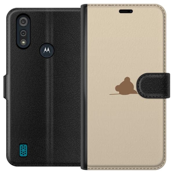 Lommeboketui til Motorola Moto E6i med Nalle motiv