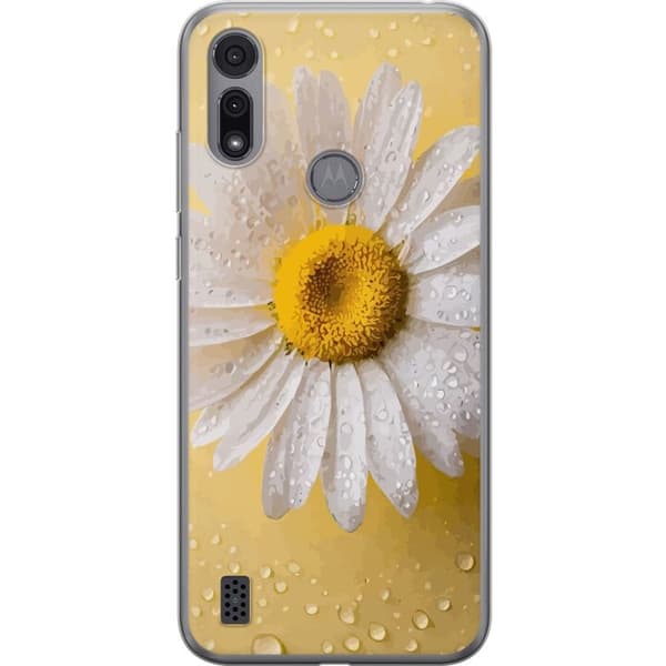 Mobilcover til Motorola Moto E6i med Porcelænsblomst motiv