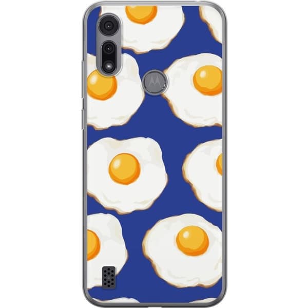 Mobildeksel til Motorola Moto E6i med Stekte egg motiv