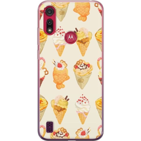 Mobilskal till Motorola Moto E6s (2020) med Glassigt motiv