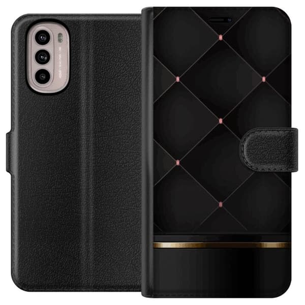 Plånboksfodral till Motorola Moto G41 med Lyxig linje motiv