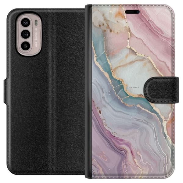 Lommeboketui til Motorola Moto G41 med Marmor motiv