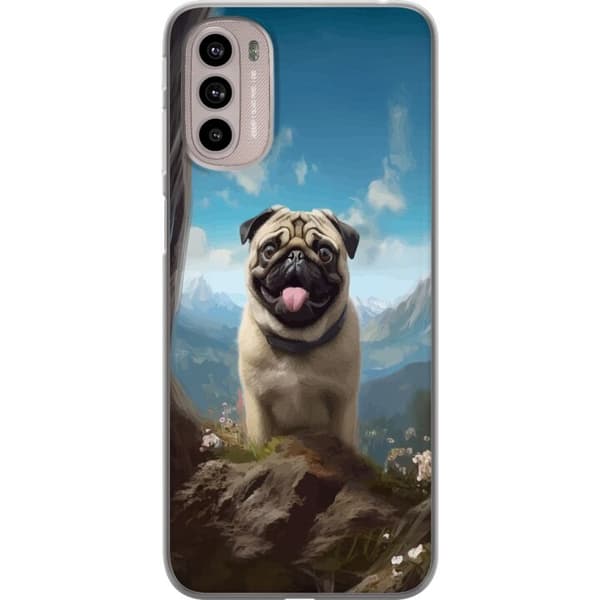 Mobildeksel til Motorola Moto G41 med Glad Hund motiv