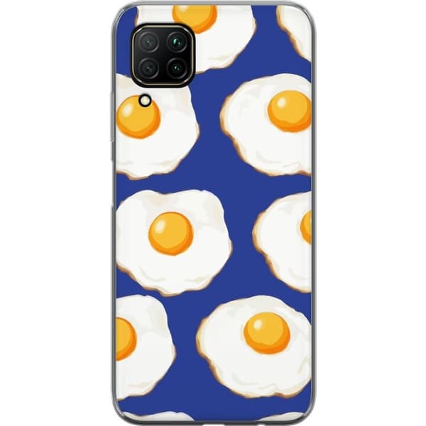 Kännykkäkuori Huawei P40 lite-laitteelle, jossa on Paistetut munat kuvio