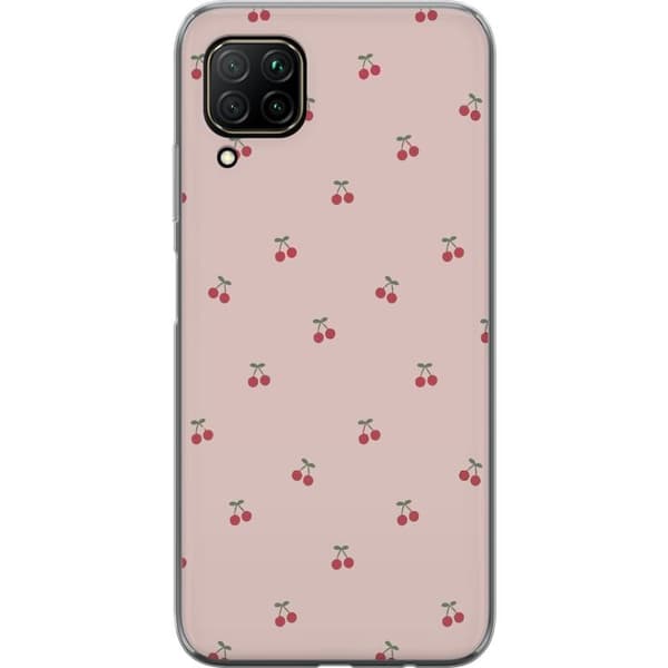 Kännykkäkuori Huawei P40 lite-laitteelle, jossa on Kirsikka kuvio